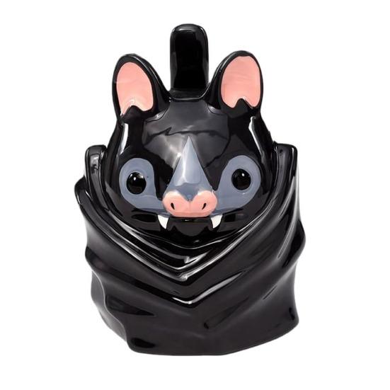 Кружка в форме летучей мыши, перевернутая вверх дном, милая 3D керамическая кофейная кружка с ручкой-хвостом, забавная новинка, кружка с животным, подарок для готического домашнего офисного декора