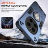 Чехлы для телефонов For Honor Magic 7 Pro Black Armor с магнитным кольцом-подставкой, для Honor Magic 7 Pro, жесткий ПК, сверхпрочный, противоударный чехол