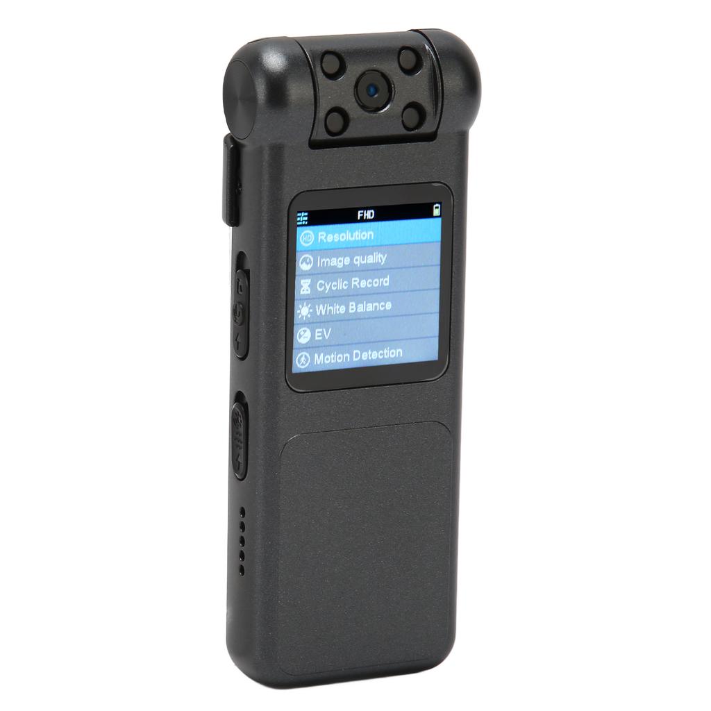 16G Portable Mini Camera Back Clip Magnetic Camera HD 1080P Sports Cameras with 180 Degree Rotating Lens