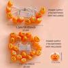 Halloween LED String Lights Ghost Pumpkin Spider Web Battery Powered Waterproof Decorative Lights for Party Home Haunted House