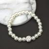 Womens Bride Wedding Set  Faux Pearl Necklace Bracelet Earrings