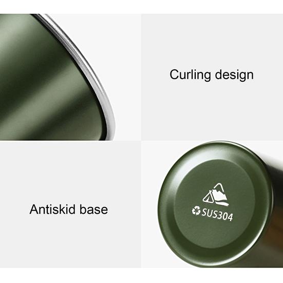 Yousheng 350 мл кофейная чашка термостойкая большая емкость для обработки краски нержавеющая сталь походная чашка для молока и пива товары для улицы