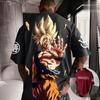Стритвир Оверсайз Dragon Ball Goku Мужская Футболка Аниме Принт Женская Повседневная Короткий Рукав Графическая Футболка Y2k Одежда Летняя Модная