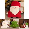 Christmas Plush Cushion With Santa Claus Snowman Reindeer For Festive Sofa Decor