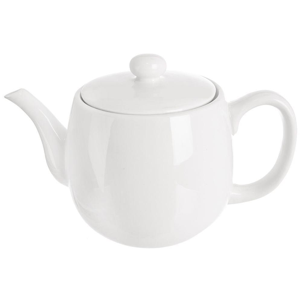 MONA white porcelain teapot with infuser 700 ml