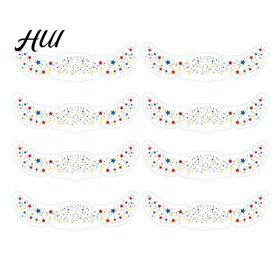 Rainbow Festival Face Stickers Metallic Freckle Heart Decals Water-based Waterproof Temporary Tattoos for Parties Festivals Photo Booths Star And Dot
