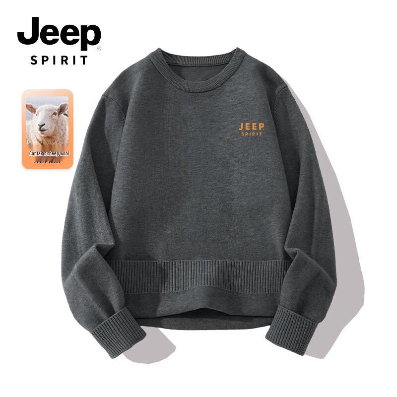 JEEP SPIRIT Men's Winter Warm Crew Neck Knit Sweater