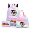 3Pcs/set Anime Dragon Ball Backpack for Girls Boys Back To Schoolbag with Lunch Bag Student Bookbag Men Women Travel Bag Mochila