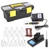 Wood Burning Tools Kit Woodworking Engraving Pyrography Pen Electric Soldering IronUS Plug 110V