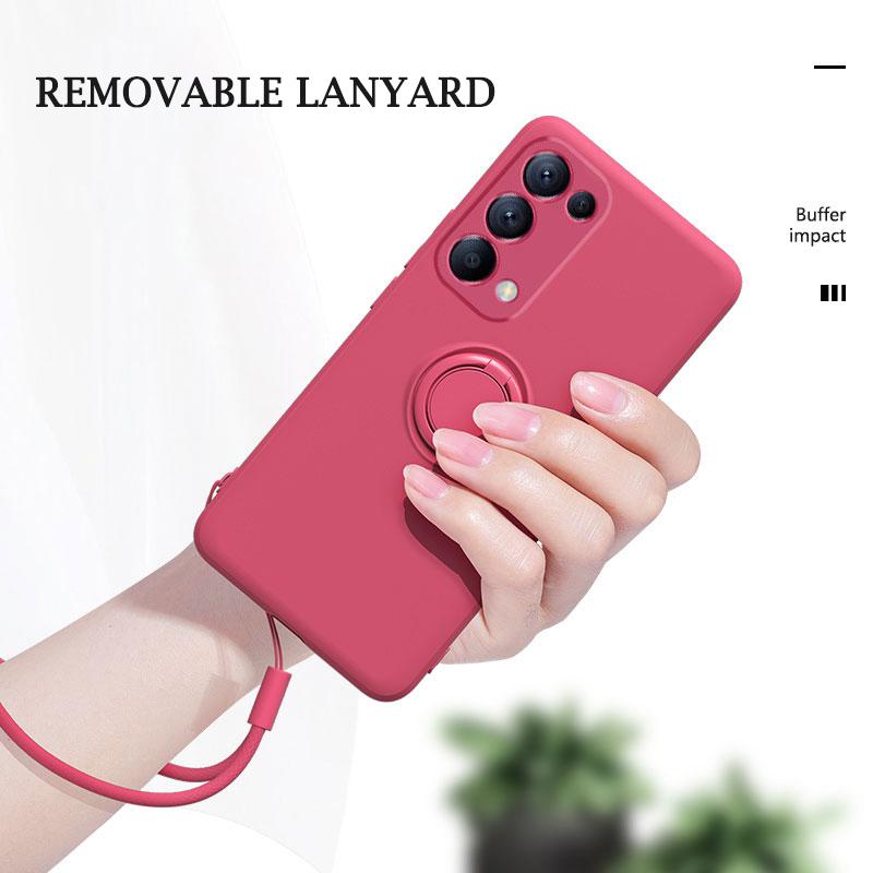 Силиконовый магнитный чехол для OPPO Reno 6 5 7 Pro Plus 4G 5G A52 A92 A72 A15S A54 A74 A73 X5 держатель кольца мягкий чехол с ремешком