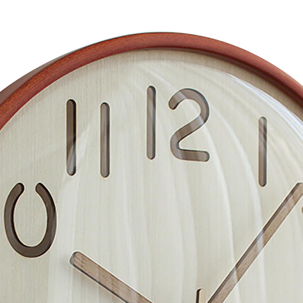 12 дюймов деревянные настенные часы бесшумные не тикающие настенные часы на батарейках круглые для кухни дома
