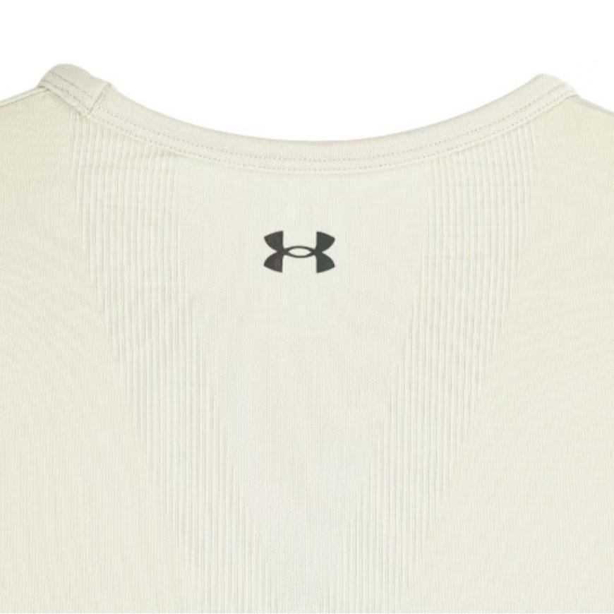 Under Armour Футболка Vanish Elite бесшовная с круглым вырезом, дышащая, с цветными блоками, с коротким рукавом, женская, цвет пыльно-розовый, серый 1383637-273
