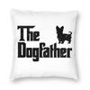 Shorkie Owner The Godfather Square Pillowcase Polyester Linen Velvet Printed Decorative Throw Pillow Case Sofa Seater Case