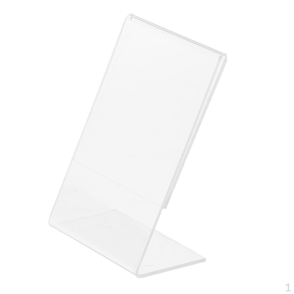3" Transparent Photo Stand for Table Desk