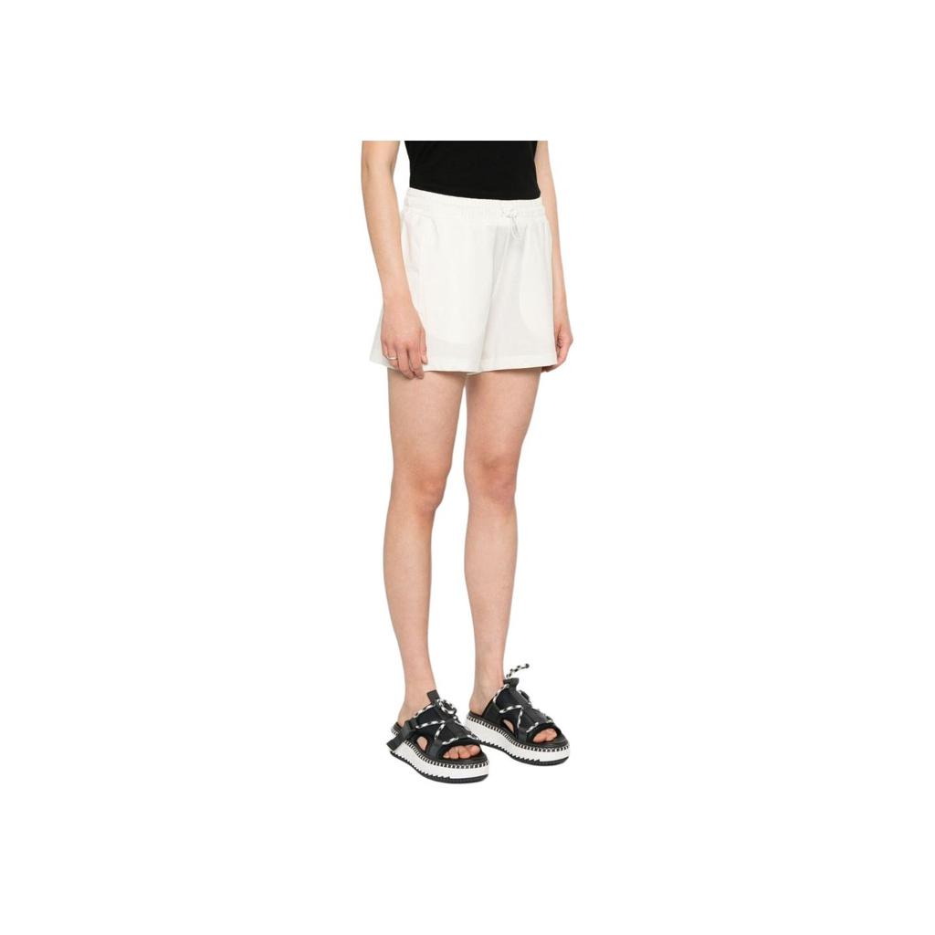 Moncler Plain Knit Loose Drawstring Casual Shorts Women shorts White J10938H0001689AJU034