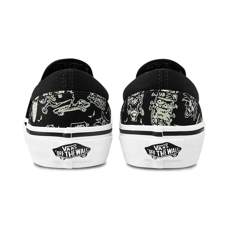 Vans Слипоны Холщовые Низкие Детские Кеды для Скейтбординга Детские Кроссовки Черные VN0A4BUT2JN