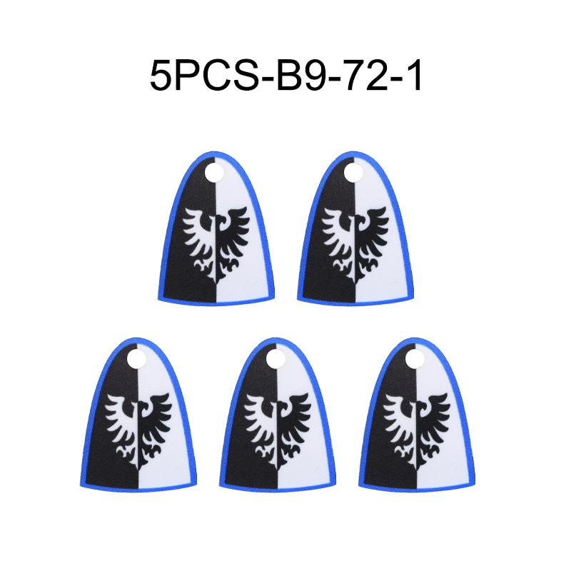 Средневековая Военная Война Армия Замок Рыцарь Солдат Фигурки Строительные Блоки Оружие Плащ Шлем Наплечник Флаг Воин Щит