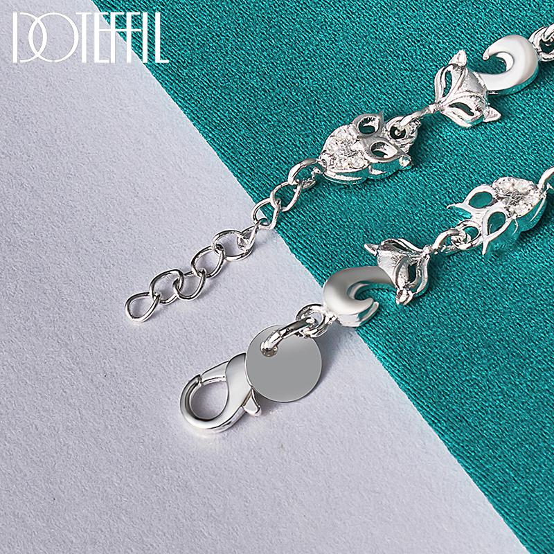 Красивый браслет с цирконом ААА для вечеринок, серебряные модные украшения