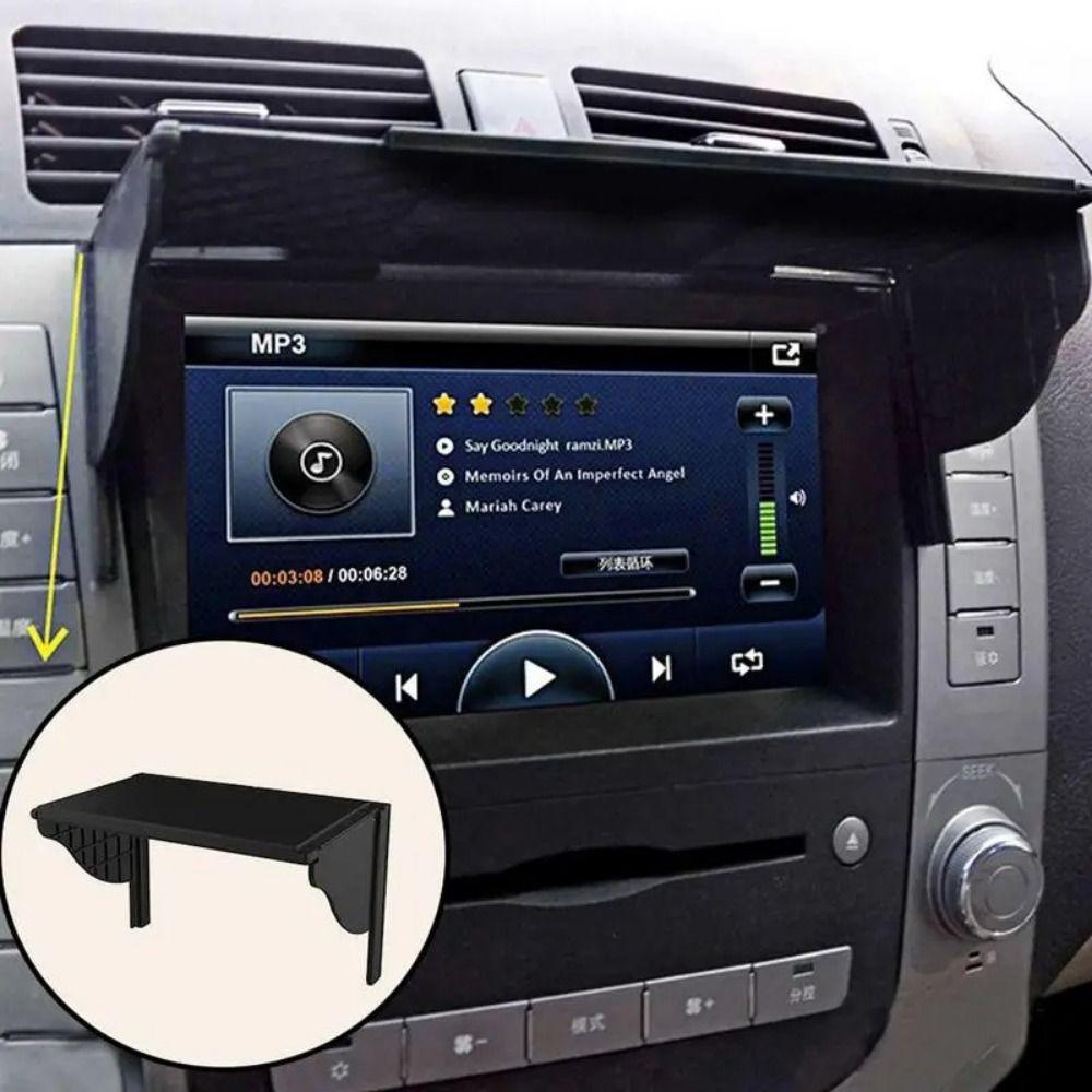 Anti-Glare Car Navigator Sunshade Visor Retractable Navigation Sun Hood GPS Navigator Screen
