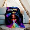 1PC Custom Name "Magical Princess Galaxy" outdooor Flannel blankets Patterns Throw Blanket All-Season Soft Gift for Couch, Bed, Camping gifts