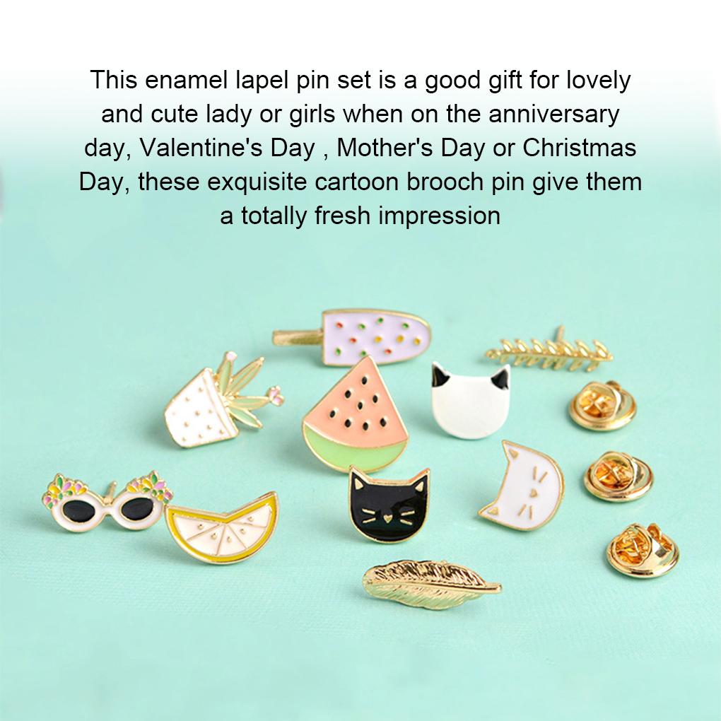 Adorable Plants Pins Fruit Watermelon Pin Personalized Children Brooch Metal Badge Multicolor Jewelries Glasses Brooches