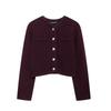 Kaslead New Arrival Women's Clothing Fashion Style Fashion Texture Sense Knitting Short Cardigan 1214993