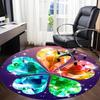 1pc Diamond Clover Chair Carpet for Office, Soft Comfortable Mat For Office, Living Room, Bedroom, Machine Washable Carpet yy251112012