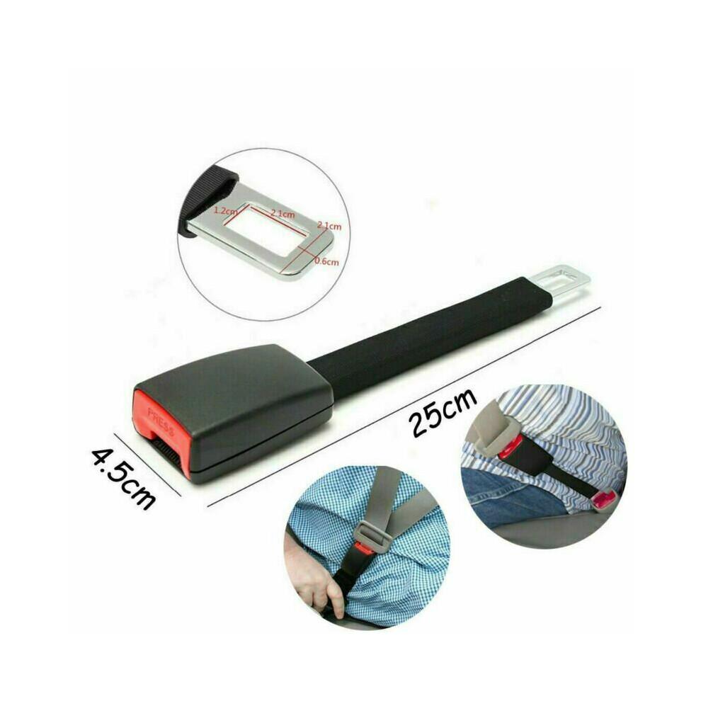 2X Universal Car Safety Seat Belt Extend Extension Auto Buckle Clip UK