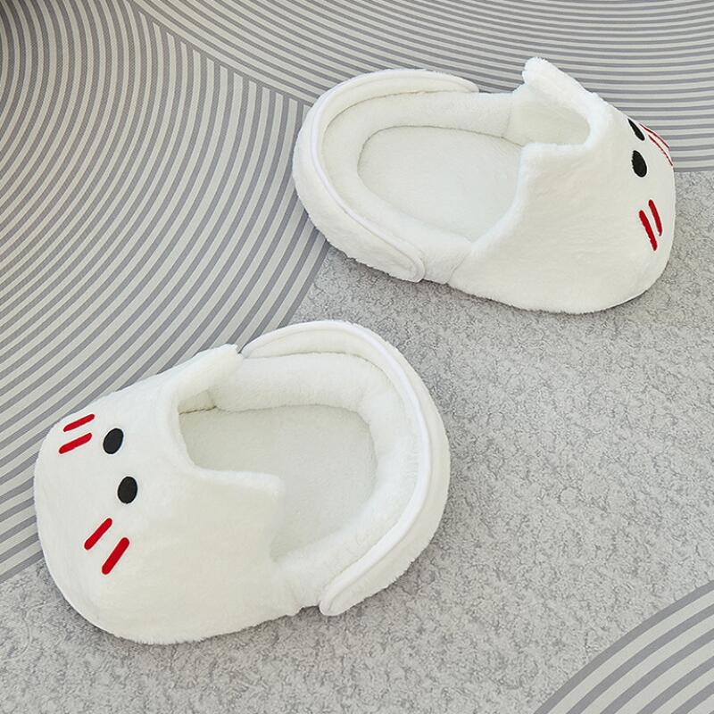 Зимняя теплая тапочковая лежанка для кошек, уютный плюшевый домик для питомцев для домашних кошек, мягкий удобный коврик для питомцев с нескользящим дном