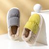 Fashion Shevalues Winter Fuzzy Women's Slippers Slip On Cotton Slides Plush Lining Warm Home Slides Furry Platform Cozy Women's Slippers