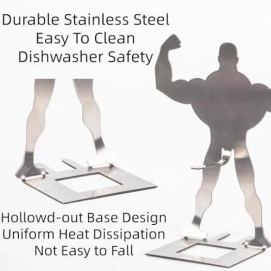 Портативная стойка для хот-догов Yousheng из нержавеющей стали, держатель для хот-догов «Силач» для жарки сосисок, кукурузы, аксессуары для барбекю, можно мыть в посудомоечной машине, многоразовый, подарки