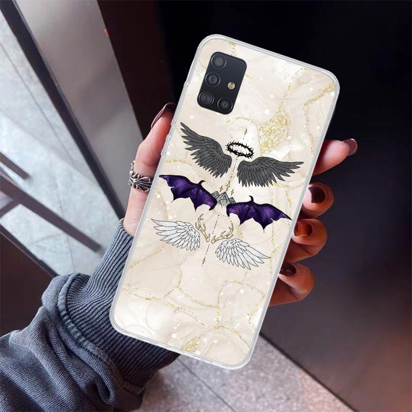 F-Fourth W-Wing Dragon Phone Case For Samsung Galaxy A12 A52S A42 A32 A22 A51 A50 Note 20 Ultra 10 S10 Plus A71 A70 A31 A30 A10S