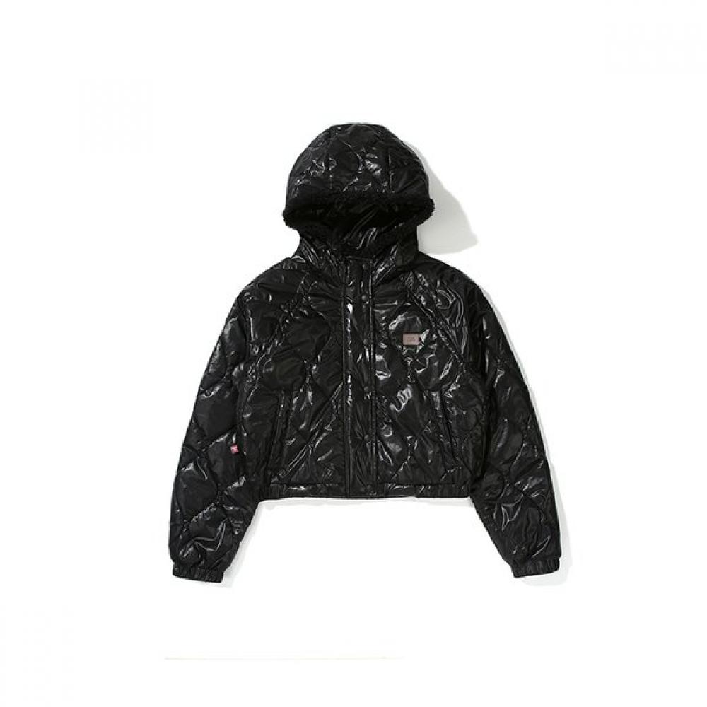Bbc Earth Wave Quilting Hoody Jumper Black