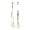 [Produced by Yumi Katsura] Pearl Earrings Yumi Sienne Ladies Air Pearl Popularity Ceremonial Occasions Simple Made In Japan (A)