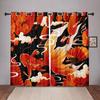 Chinese Gold Fish Blackout Window Curtains for Bedroom Living Room Bathroom Kicthen Door Hall Home Thick 2Pieces High Shading