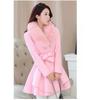 Autumn and Winter Woolen Women's Coat Sweater Collar Coat Korean Version Body Sculpting Jacket