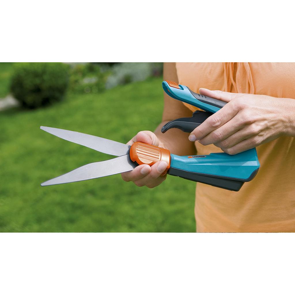 GARDENA Lawn Shears Comfort 360 Degree Rotating Blade Left and Right Handle Product Up To 25 Years (for Use) Bow-Shaped 08735-20 Warranty