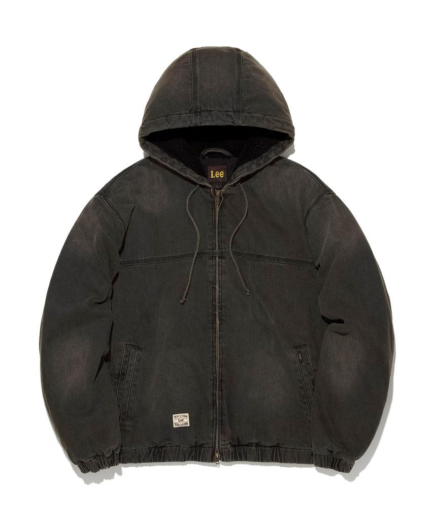 LEE Boa Denim Hooded Jumper Black