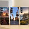 Чехол для телефона California Travel для Samsung Galaxy A73, 21, 22, 32, 71, 53, 52, 51, 80, 5G, мягкий черный чехол