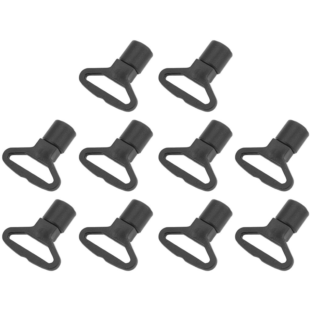10 Pcs Elastic Rope Buckle 2.5mm Plastic Ring Lightweight Durable Hook for Kayak Canoe Boat