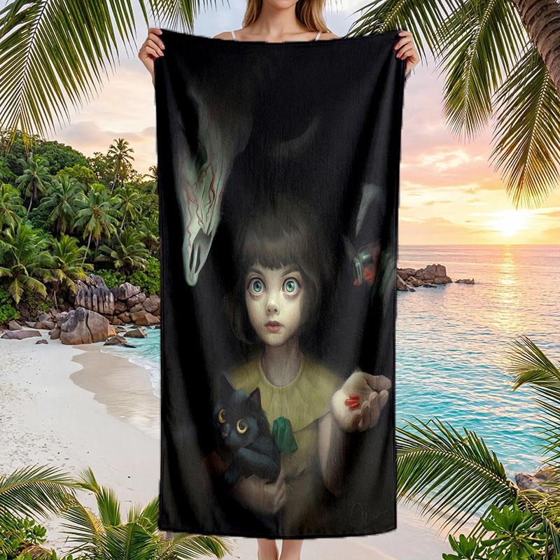 Large Beach Towel Quick Dry Absorbent Towel For Beach IndoorFran Bow