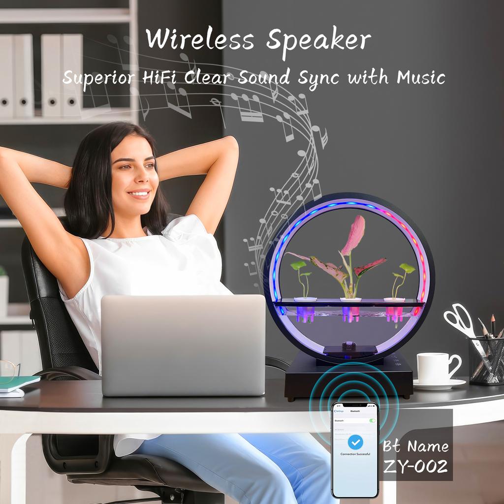 Декоративная RGB-лампа для освещения, украшение для роста растений, гидропонная экологическая система, беспроводной BT