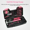 39Pcs Essential Household Tools Kit with Plastic Toolbox Hand Tool Set Portable and Lightweight