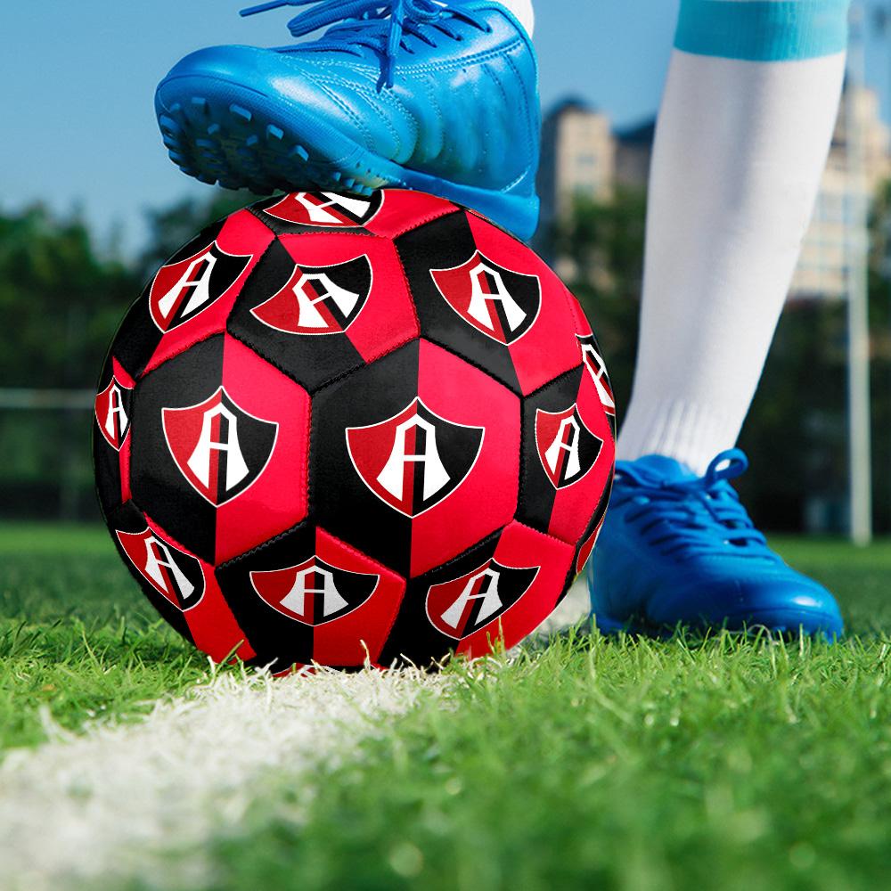 Atlas FC Indoor Soccer Ball Size 5 Colorful All Ages Machine Stitched PVC Competition Ready Durable High-Bounce