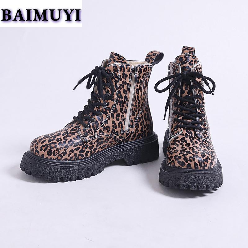 Леопардовые балетки на платформе женские ботильоны теплая обувь 2025 года трендовые дизайнерские короткие плюшевые ботинки челси повседневные прогулочные женские ботинки