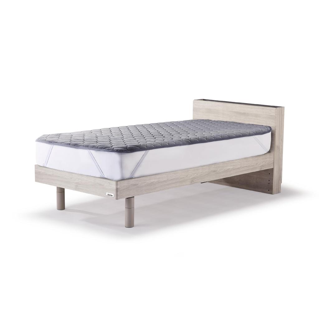 TEMPUR Warm Mattress Dark Warm Comfort Mattress 73015507 Pad, Gray, Semi-Double, Approx. 120x200cm, Pad, Washable,
