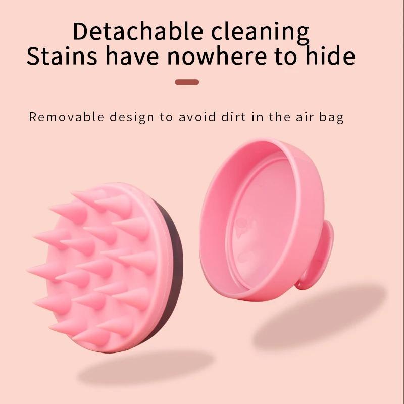 Scalp Massager Shampoo Brush and Root Comb Applicator Bottle 2 Sets