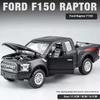 New 1:32 Ford Raptor F150 Pickup Off-road Vehicle Diecast Metal Alloy Model Car Sound Light Pull Back Collection Kids Toy Gifts A188