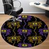 1pc Spider Web Office Round Area Rug,  Mat Suitable ForOffice, Under Office Chairs Bedroom Living Room Home Decor, Room Deco