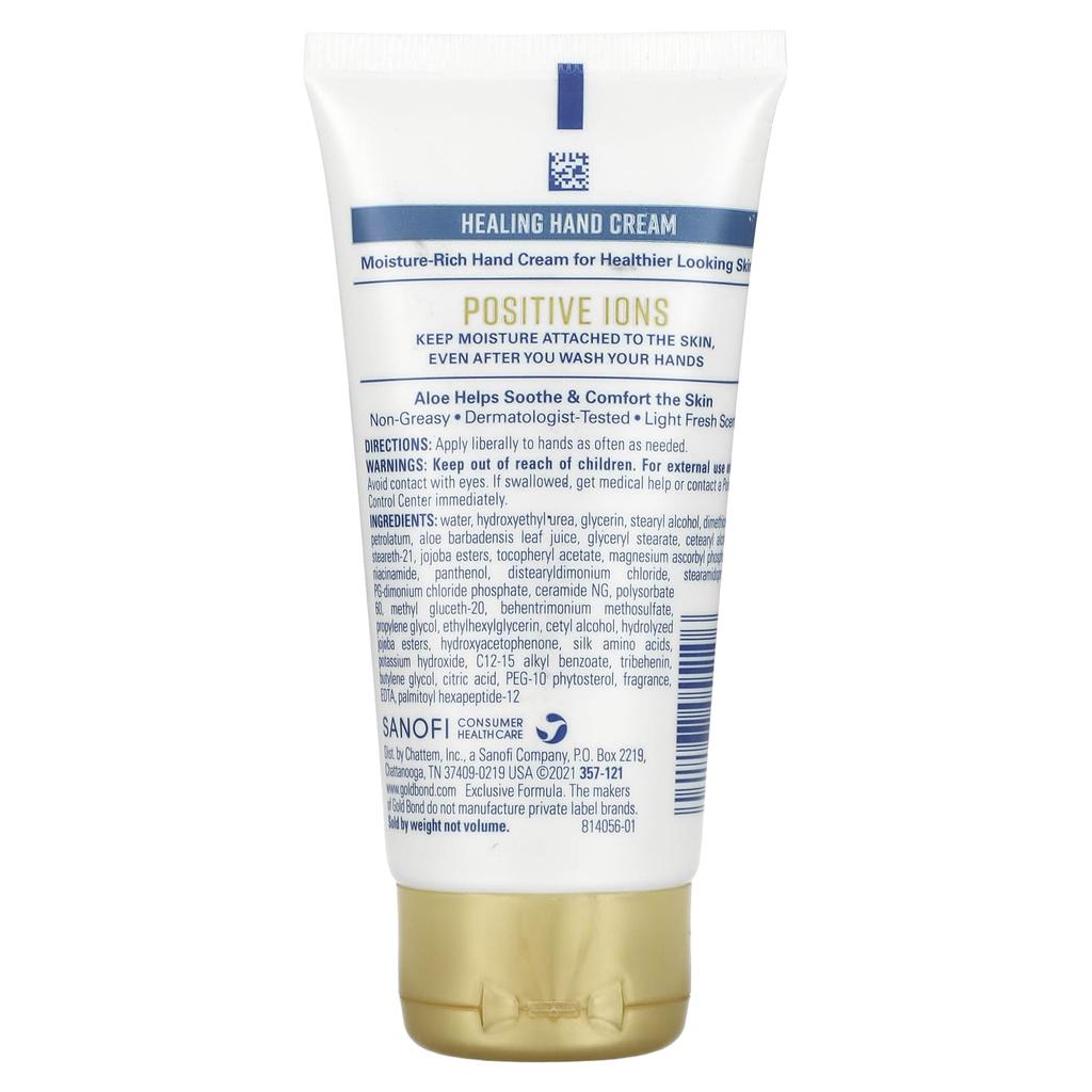 Gold Bond Healing Hand Cream, For Dry Skin, Aloe, 3 Oz (85 G)